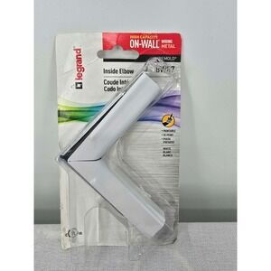 Legrand Wiremold BWH7 Inside Elbow High Capacity On-Wall Wiring Metal White